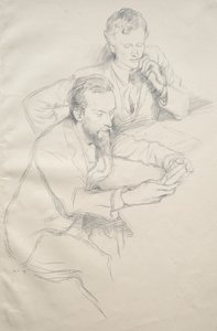 Ricketts e Shannon, 1897. de William Rothenstein