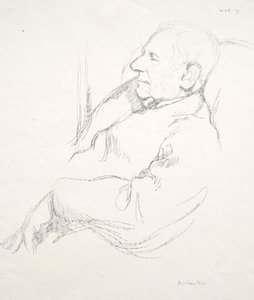 Sir Francis Seymour Haden dormindo de William Rothenstein