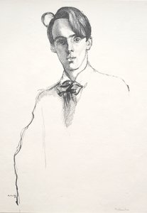William Butler Yeats de William Rothenstein