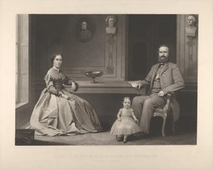 Tenente General Thomas J. Jackson e Sua Família Stonewall Jackson, 1866.