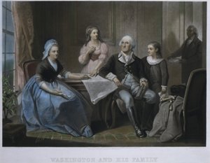Washington e a sua família