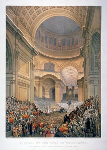 Interior da Catedral de São Paulo, durante o funeral do Duque de Wellington, Londres, 1852 1853.   