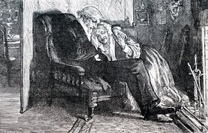 Um casal de idosos. Por William Small (1843-1929), um ilustrador inglês. 1880 (gravura) de William Small
