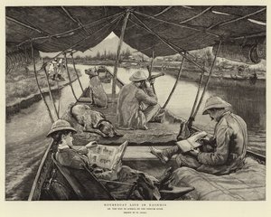 Vida de barco em Caxemira