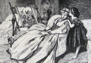 Mãe a trabalhar num pedaço de agulha de William Small