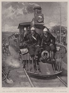 Os sétimos hussardos em seu caminho para o distrito perturbado na Rodésia de William Small