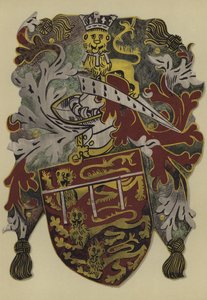 Sir John Mowbray, conde de Surrey e Warenne, duque de Norfolk e marechal de condado, 1472-1475-6 (chromolitho)