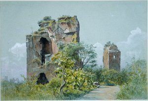 Termas de Trajano (Sette Sale, Villa Brancaccio, Roma) de William Stanley Haseltine