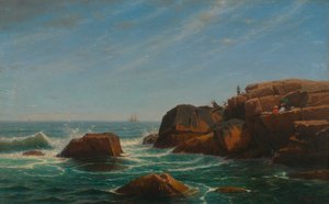 Castle Rock, Nahant, 1865. de William Stanley Haseltine