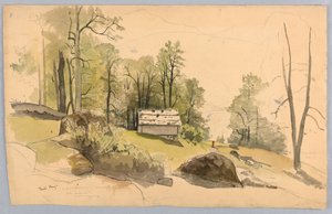 Estudo para paisagem, Hasliberg, Suíça de William Stanley Haseltine