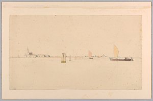 Estudo da lagoa, Veneza, Itália de William Stanley Haseltine