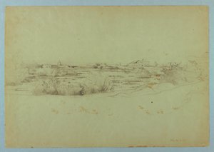 Estudo da paisagem, Ostia, Itália de William Stanley Haseltine