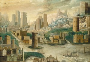 Uma Cidade de Fantasia, meados do século XIX (óleo sobre tela) de William Stephen Coleman