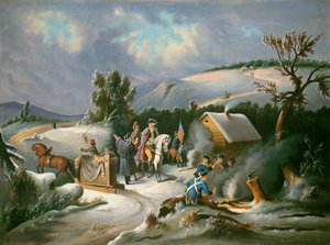 Washington em Valley Forge, meados do século XIX (óleo sobre tela) de William Stephen Coleman