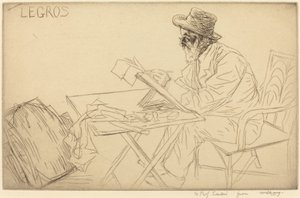 Desenho de Alphonse Legros de William Strang