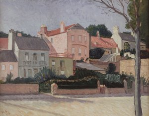 Casas em Hampstead, 1914 de William Strang