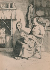 Misericórdia em seu trabalho, c1916 de William Strang
