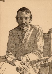"Robert Louis Balfour Stevenson (1850-1894) Escritor escocês de William Strang