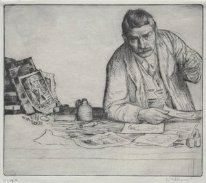 Auto-retrato - "O Etcher" de William Strang