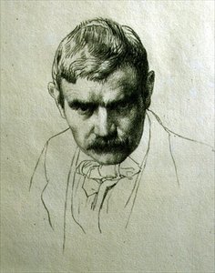 Auto-retrato, c.1895 (litho) de William Strang