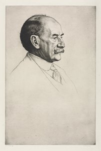 Thomas Hardy, virado para a direita de William Strang