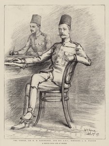 O Sirdar, Sir HH Kitchener, e seu ADC, Bimbashi JK Watson de William T. Maud