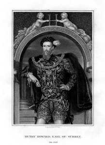 Henry Howard, conde de Surrey, aristocrata e poeta inglês, 1829.