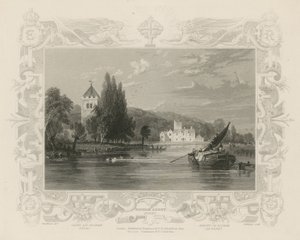 Vista do Tamisa perto da Abadia de Bisham de William Tombleson