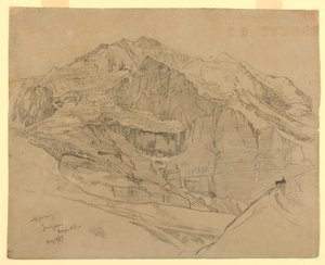 Paisagem, Jungfrau, Suíça de William Trost Richards