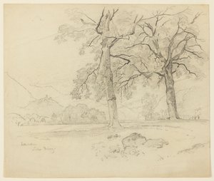 Paisagem, Lago Brienz, Interlaken, Suíça de William Trost Richards
