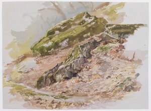 Paisagem, possivelmente perto de Germantown, Pensilvânia de William Trost Richards