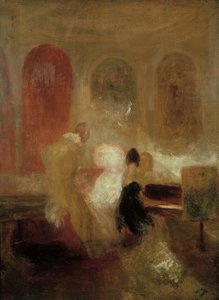 Uma festa de música, East Cowes Castle (Música no East Cowes Castl de Joseph Mallord William Turner