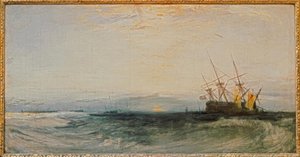 Um navio encalhado de Joseph Mallord William Turner