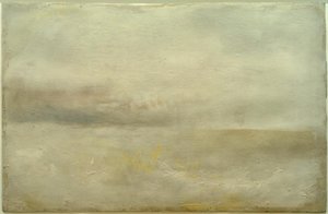 Mar calmo com nuvens cinzentas distantes  de Joseph Mallord William Turner