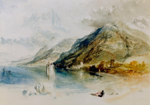 O castelo de Chillon, no lago de Genebra, de Villeneuve de ge de Joseph Mallord William Turner