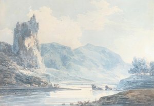 Ilam Rock, Dovedale, Staffordshire de Joseph Mallord William Turner