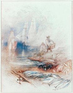 Cavala na praia de Joseph Mallord William Turner