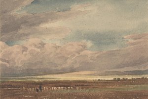 Salisbury Plain with Old Sarum in the Distance, Wiltshire, 1810-62. de Joseph Mallord William Turner