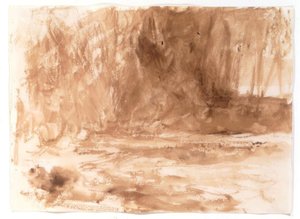 Estudo sobre o rio Washburn, Yorkshire de Joseph Mallord William Turner