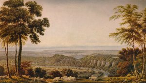 Vista do penhasco de Wyndd, perto de Chepstow - manhã, c1820, 1938 de Joseph Mallord William Turner