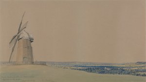 Tysoe Windmill and Church, Warwickshire