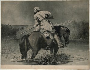 O último tiro dos caçadores (litografia) de William Tylee Ranney