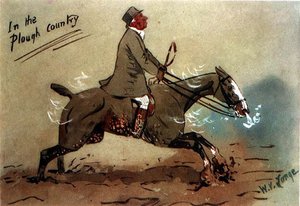 No país da charrua (aguarela sobre papel) de William Verner Longe