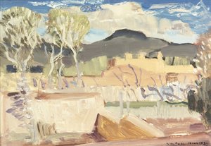 Taos (óleo a bordo) de William Victor Higgins