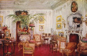 Castelo de Warwick: Boudoir de Lady Warwick (cor litho)