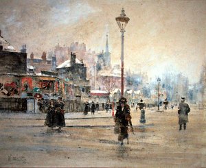 Londres no Inverno de William Walcot