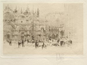 A Praça de São Marcos (série Veneza, n.º 2) de William Walcot
