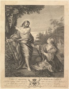 Cristo Aparecendo a Maria no Jardim, antes de 1766. de William Walker
