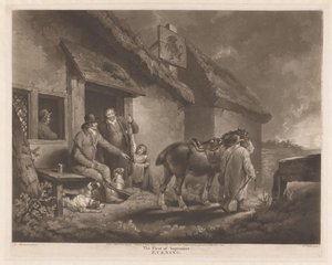 Caçadores e cães de caça com o seu saque numa estalagem
O Primeiro de Setembro, Noite (título sobre o objecto) de William Ward