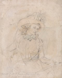 Estudo do Retrato da Sra. George Morland de William Ward